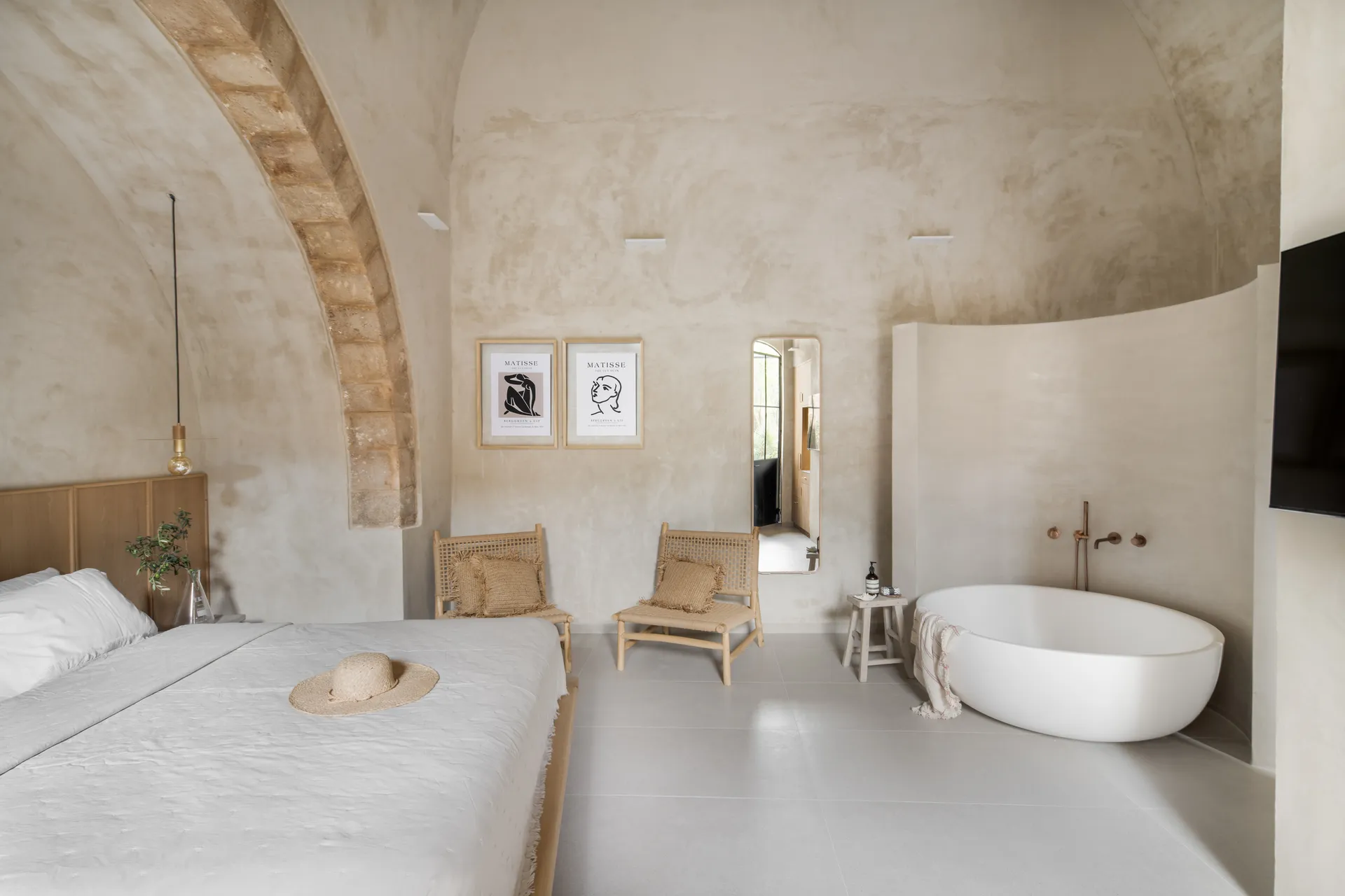 Proyecto realizado con microcemento  en Melisende Oasis