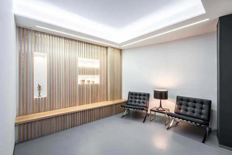 imagen proyecto clinica con microcemento Topciment