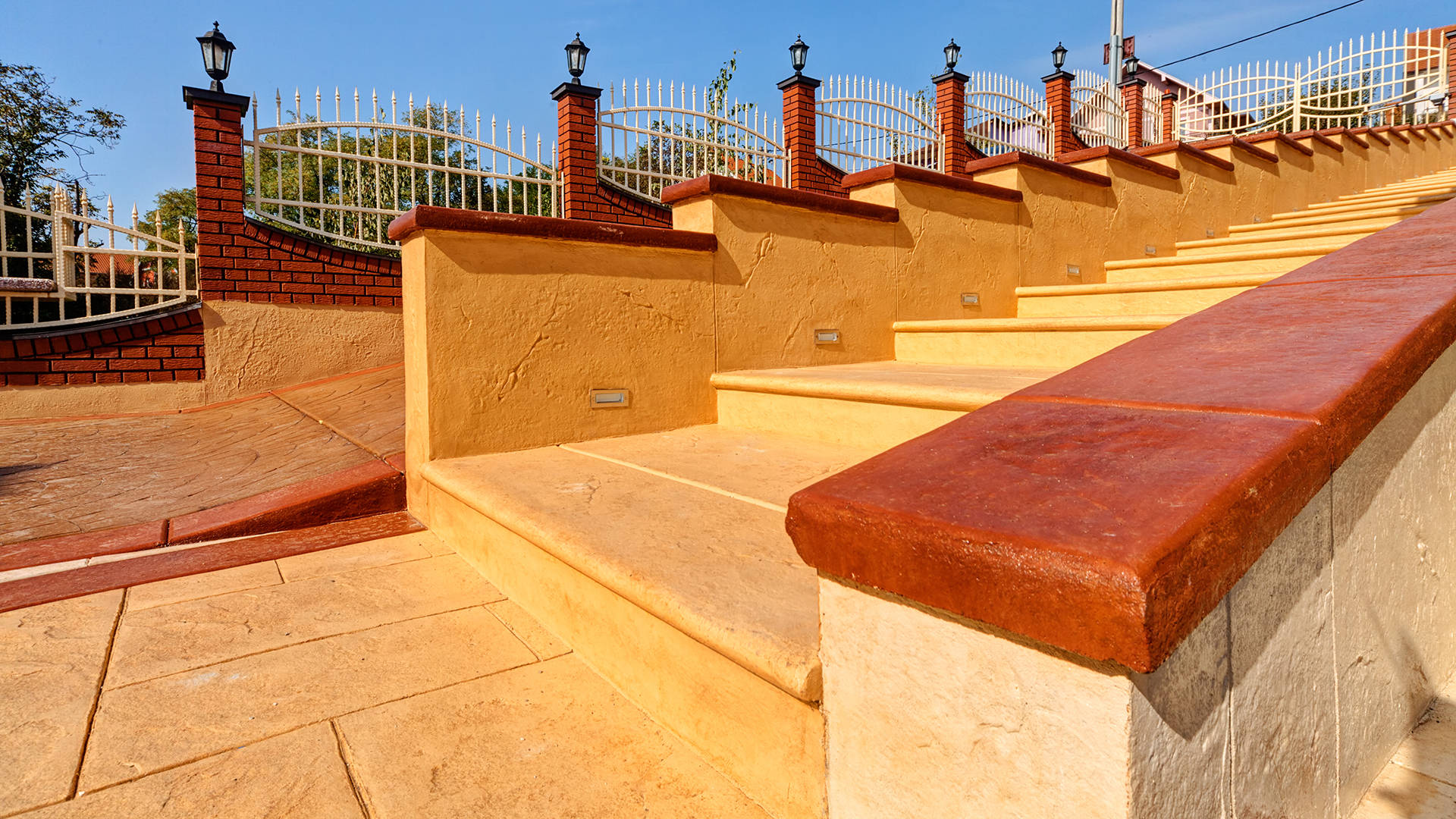 stamped concrete floor photos 